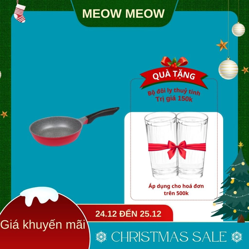 Chảo chiên sâu lòng Tiross TS6113 Phi 28cm, nhôm đúc, chống dính Marble bền mãi, mọi bếp, dễ vệ sinh