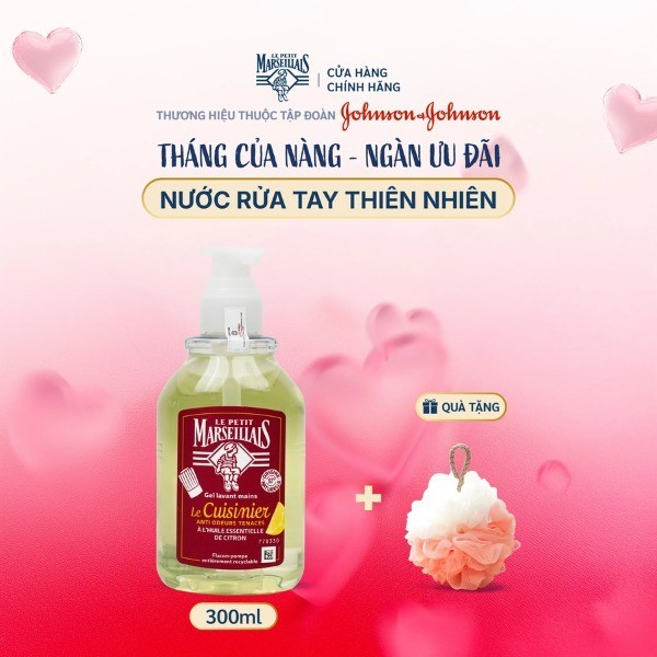 Gel Rửa Tay Hữu Cơ Le Petit Marseillais Thiên Nhiên 98% Dịu Nhẹ Lành Tính Bảo Vệ Da 290ml .