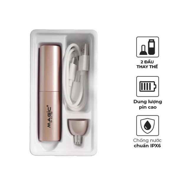 Máy tỉa lông mũi Magic B-50 2W 320mAh – Máy tỉa lông mũi mini lưỡi thép không gỉ